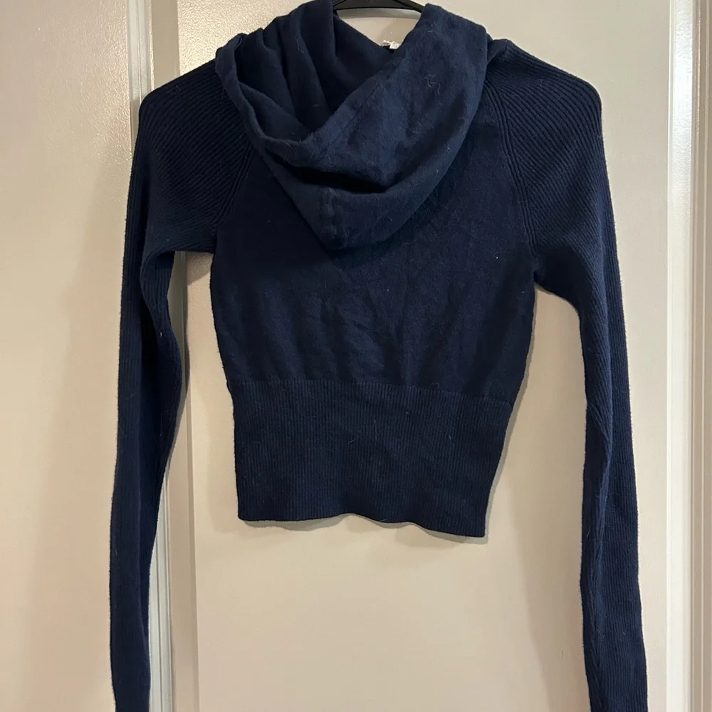 Garage Dark Blue Women's Hooded Sweater - Picture 4 of 4